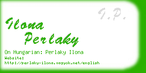 ilona perlaky business card